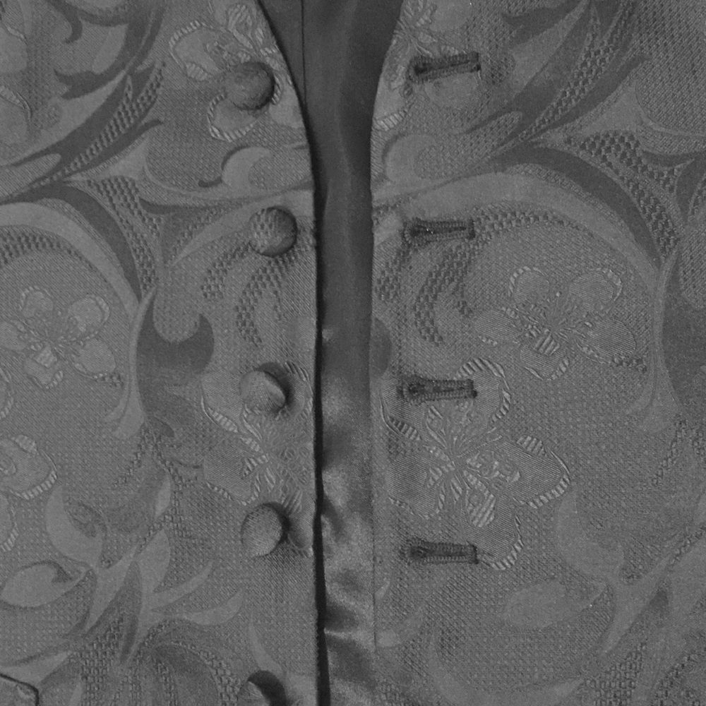 EUC BRAND NEW David Donahue Black Paisley Vest
